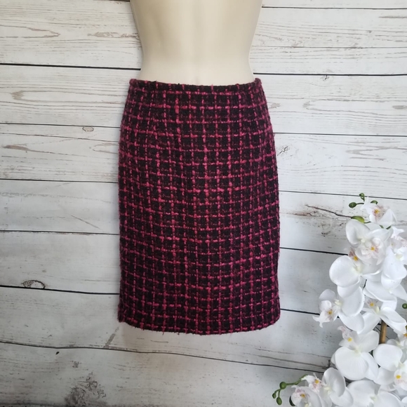 Calvin Klein Vintage Tweed Plaid Skirt Suit Set - Picture 6 of 8